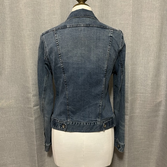 Merona Denim Jacket-Sz S-99 Cotton-Button Front-EUC - Picture 8 of 15